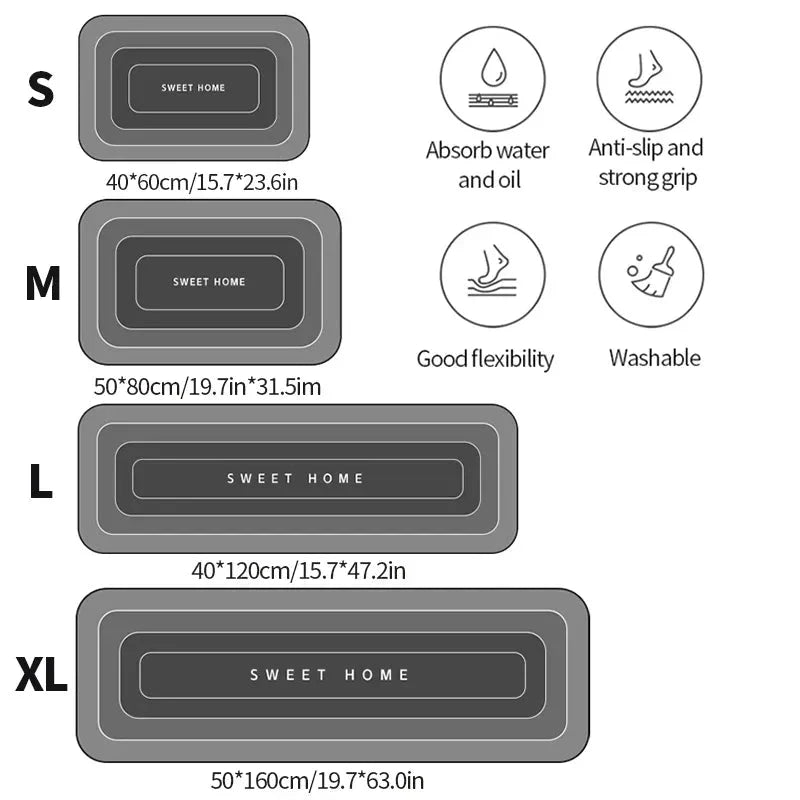 CozyHome Mat™ Protiskluzová domácí podložka
