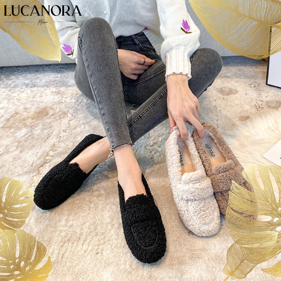 CozyStep™ Mokasínové papuče z fleecu