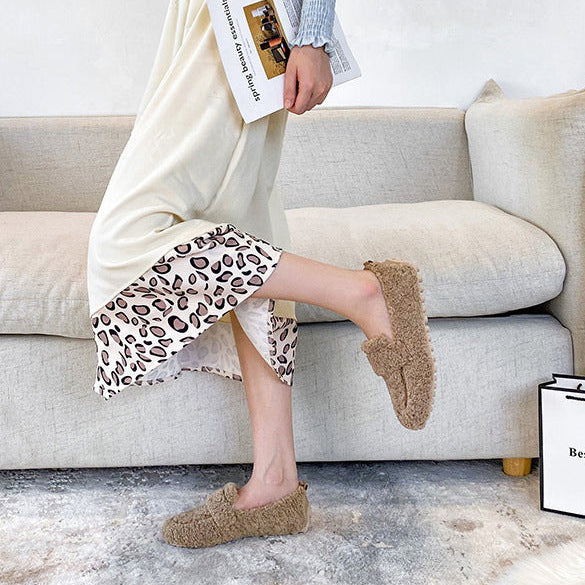 CozyStep™ Mokasínové papuče z fleecu