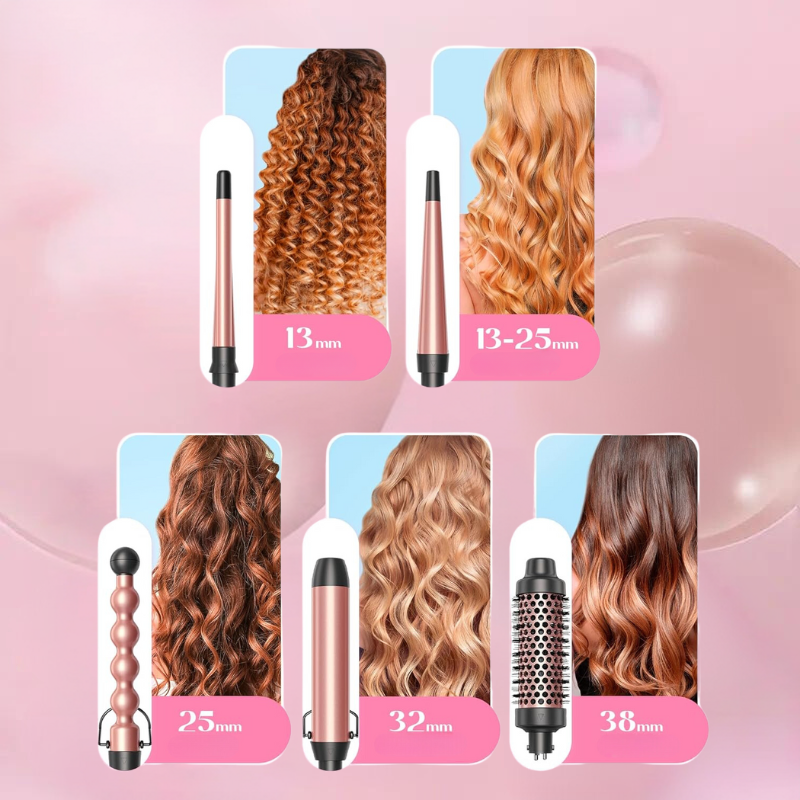 CurlCraft™ Sada 5 v 1 pro tvarování loken