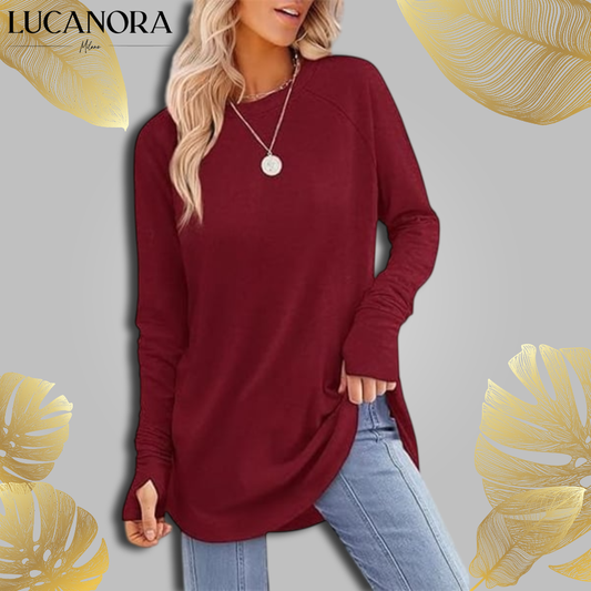 Damiana Bozzi™ Pohodlná dámská tunika s dlouhým rukávem