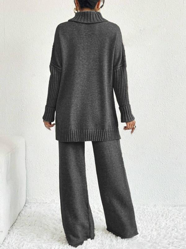 Degna Tomarchio™ Hřejivý pletený komplet s volnými kalhotami