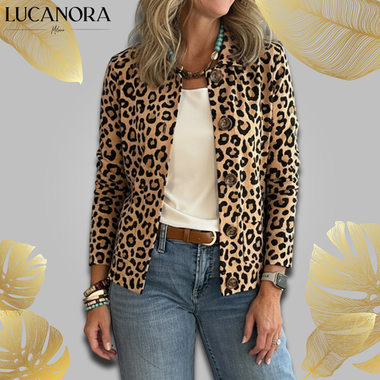 Dionisia Ciani™ Leopardí bunda s kapsami