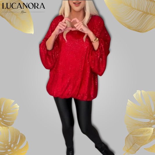 Dulina Pulli™ Volný top s kulatým výstřihem