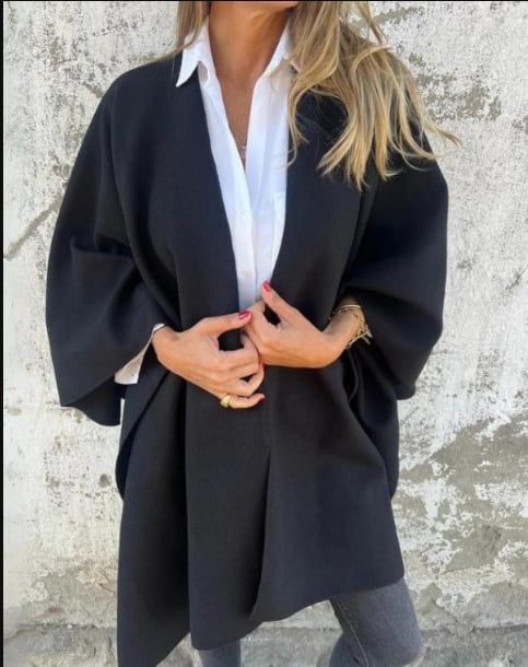 Egizia Mazzola™️ Ležérní bunda s výstřihem do V