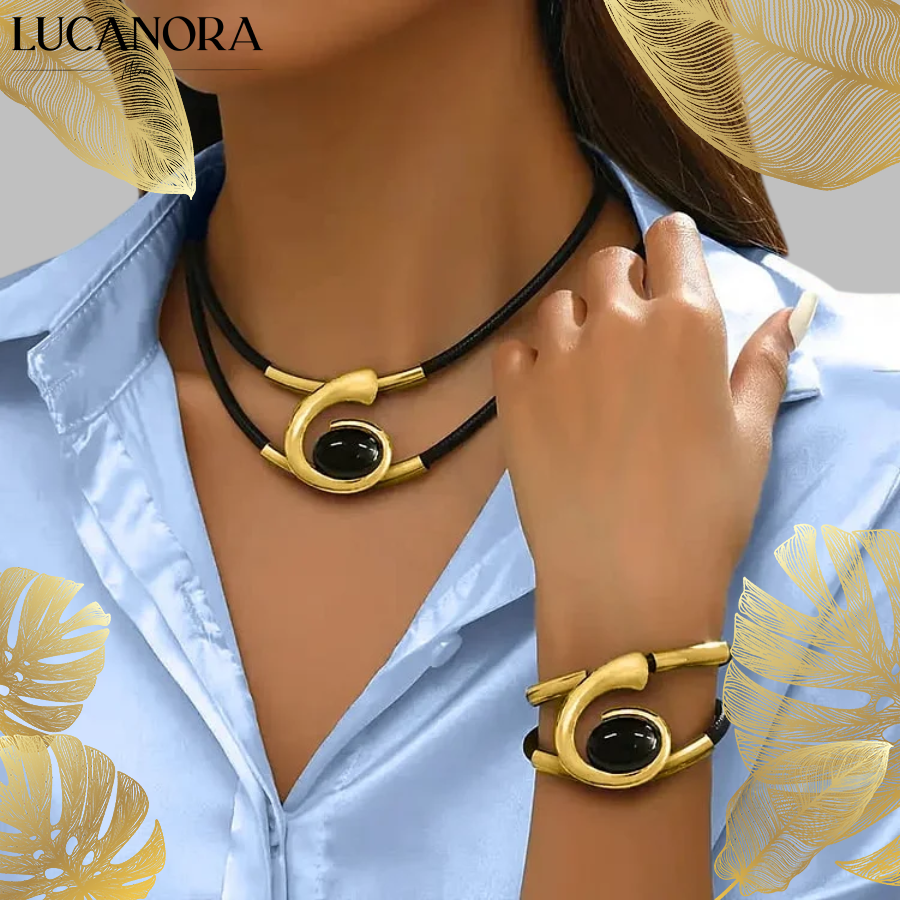 Elaré™ Elegantní boho set náhrdelníku a náramku