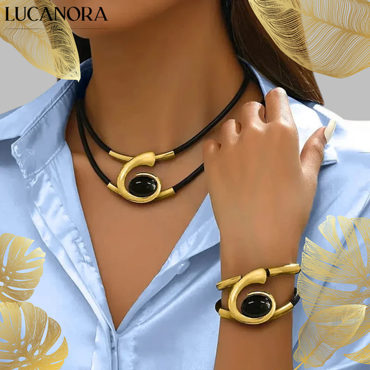 Elaré™ Elegantní boho set náhrdelníku a náramku