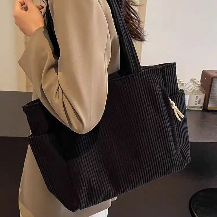 Ella Polo™ Útulná manšestrová taška přes rameno