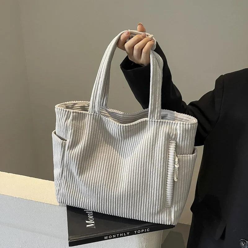 Ella Polo™ Útulná manšestrová taška přes rameno