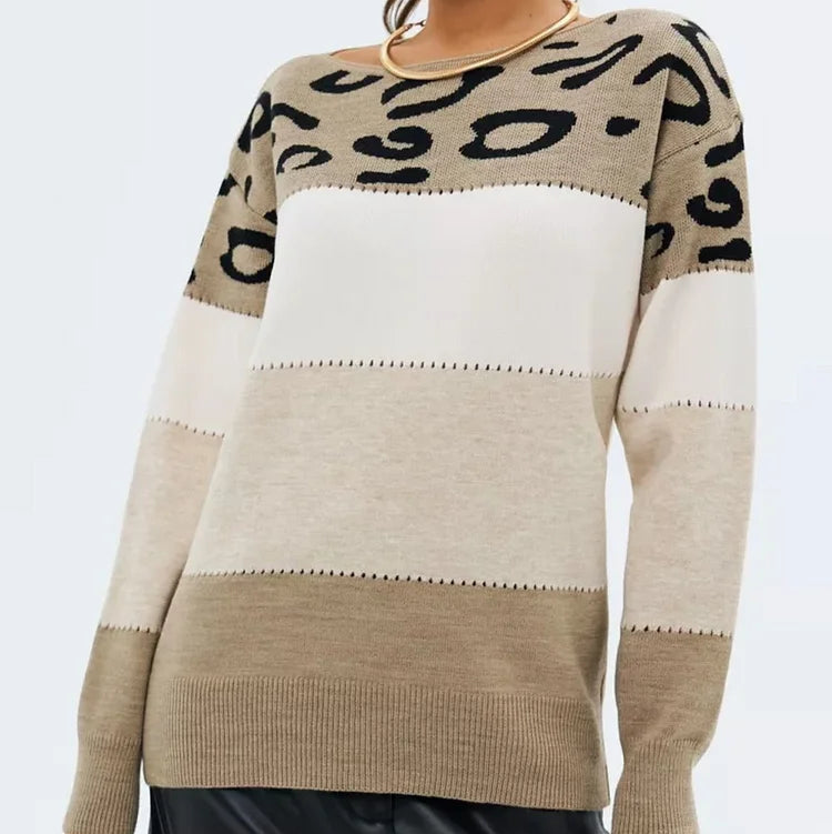 Elvira Cassese™ Svetr s leopadím vzorem