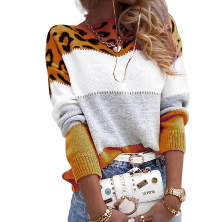 Elvira Cassese™ Svetr s leopadím vzorem