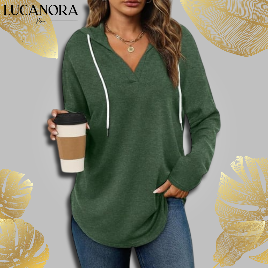 Ersilia Pandolfi™ Ležérní mikina s kapucí