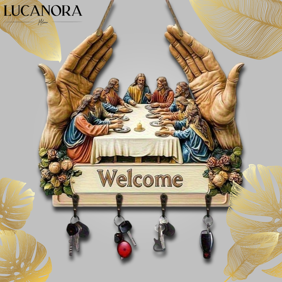 FaithCharm™ Věšák na klíče s motivem Ježíše