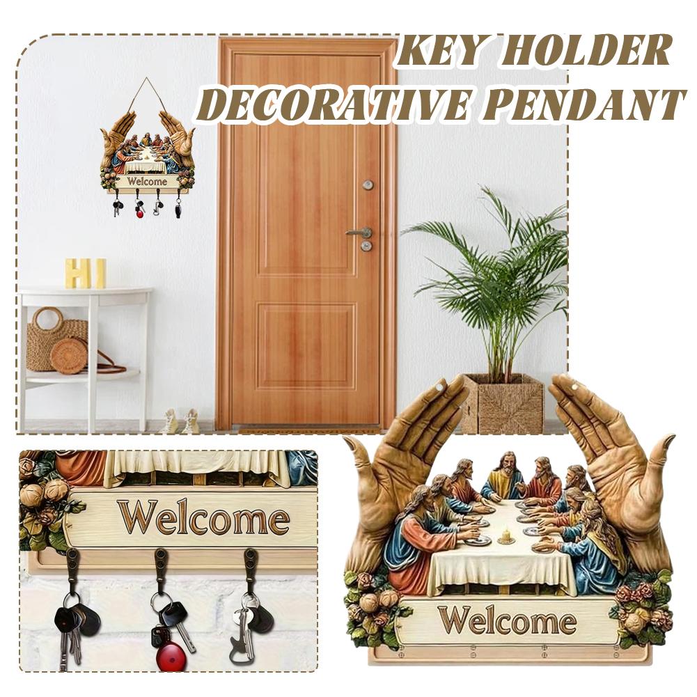 FaithCharm™ Věšák na klíče s motivem Ježíše