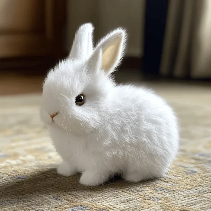FluffyHop™ Plyšový skákající zajíček