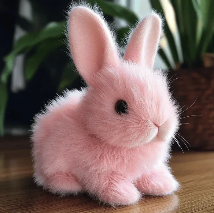 FluffyHop™ Plyšový skákající zajíček