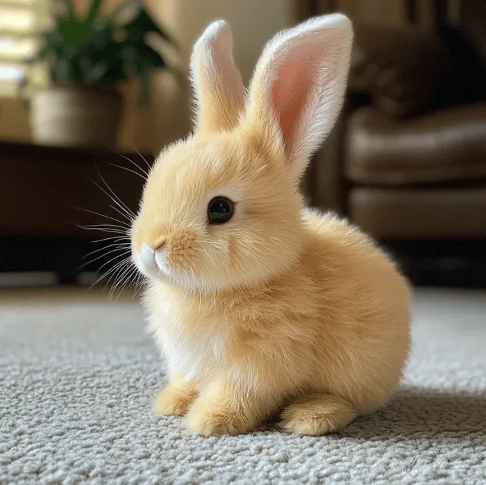 FluffyHop™ Plyšový skákající zajíček