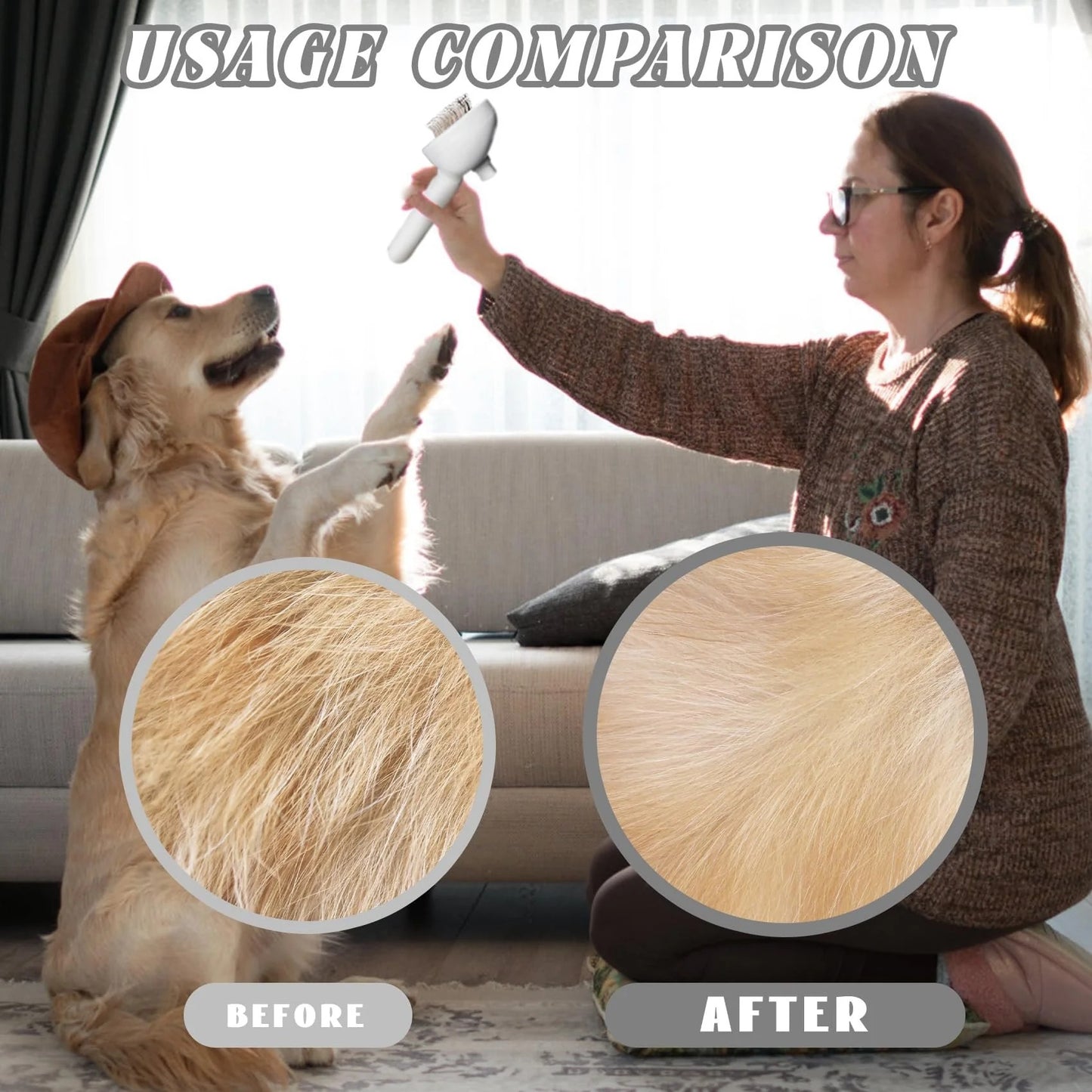 FurFree™ Samočisticí kartáč pro zvířata