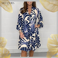 Grazielle™ Ležérní volné šaty s výstřihem do V a květinovým vzorem