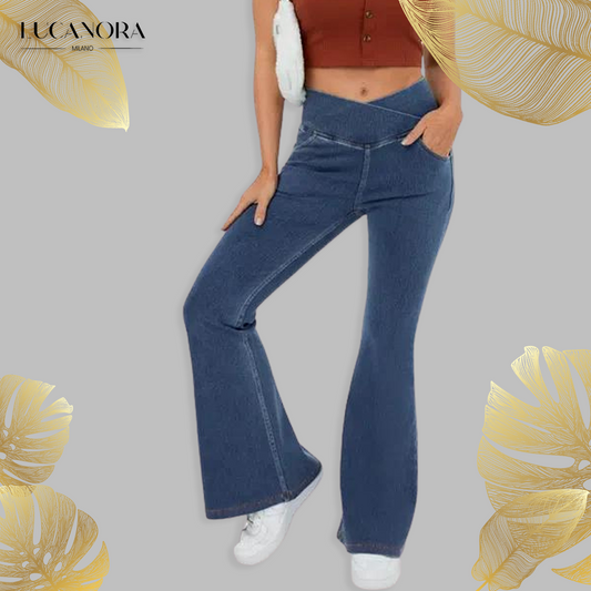 GymJeans™️ Elastické džínové legíny