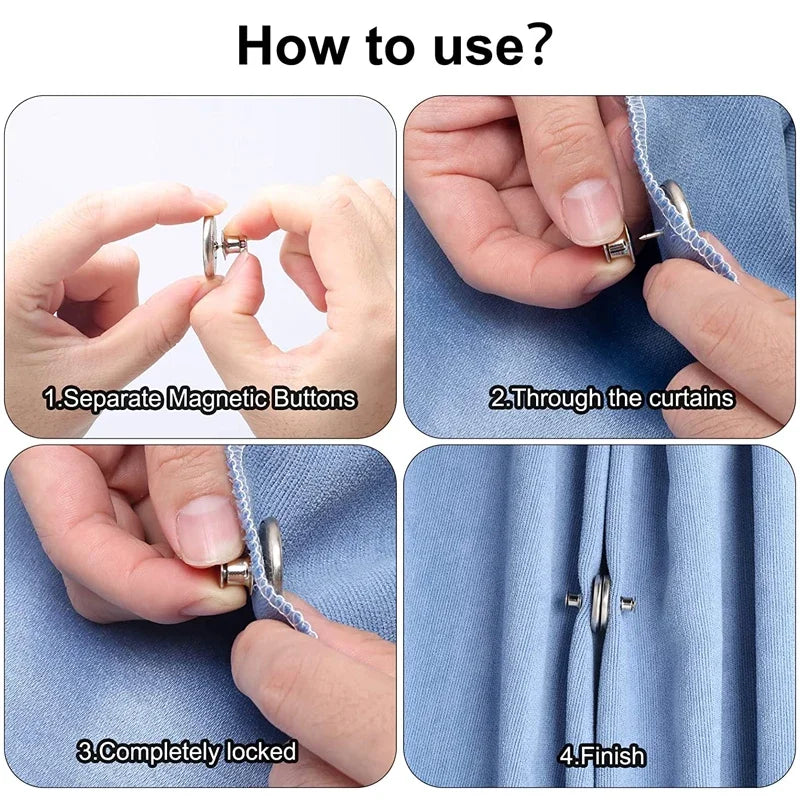 HoldDrape™ Magnetické držáky pro upevnění závěsů