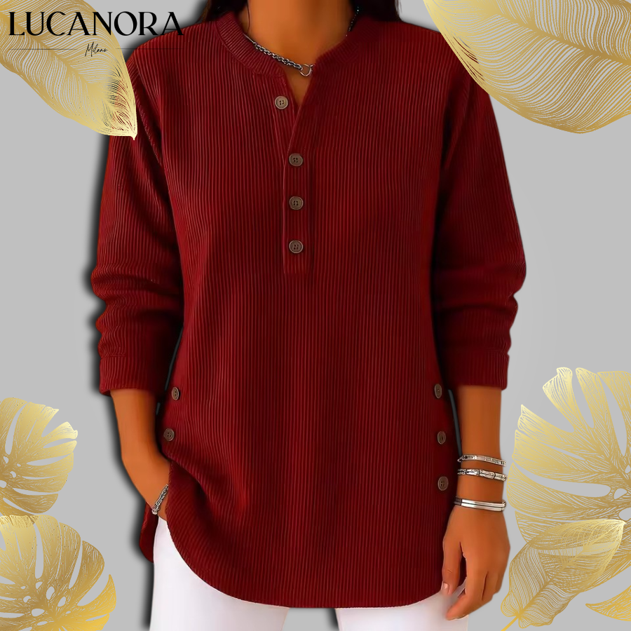 Iris Galasso™ Dámský volný pletený svetr