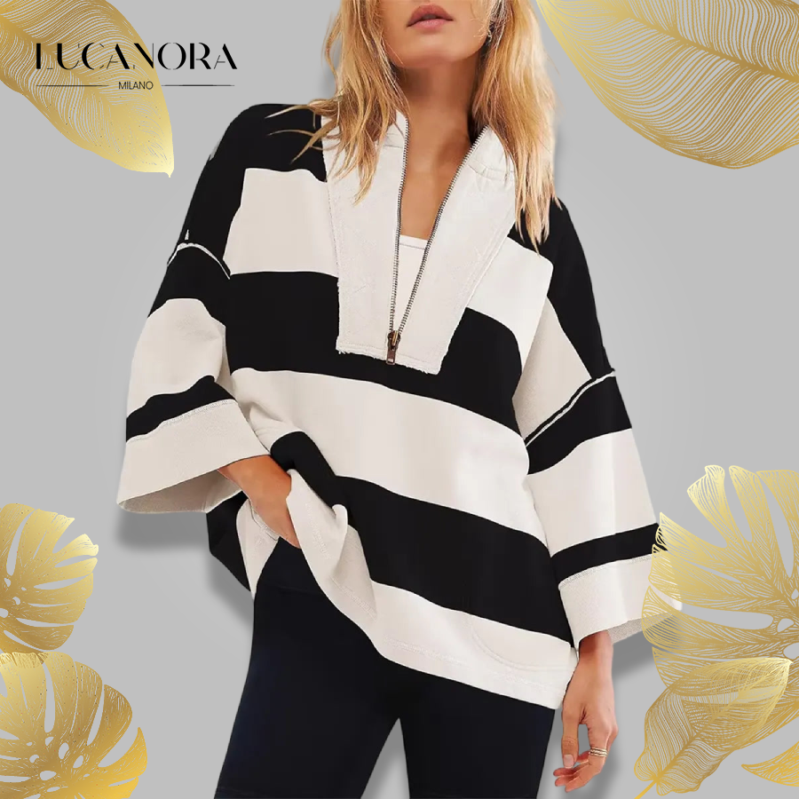 Keira™ Vintage oversize pruhovaná košile