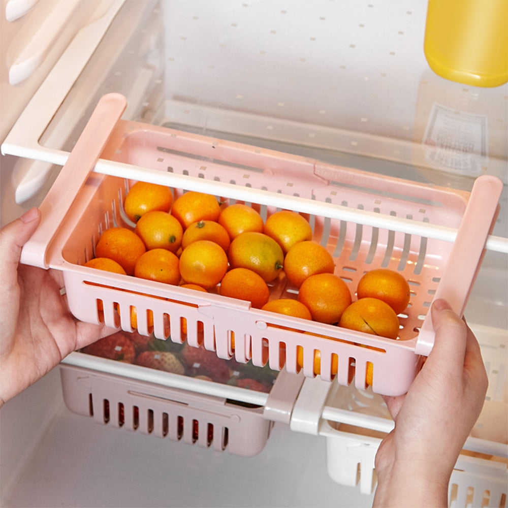 KitchenKings™️ Nastavitelný organizér do ledničky | Úspora místa a dobrá organizace