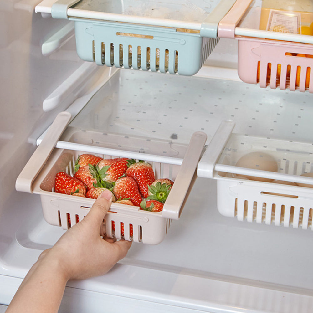 KitchenKings™️ Nastavitelný organizér do ledničky | Úspora místa a dobrá organizace