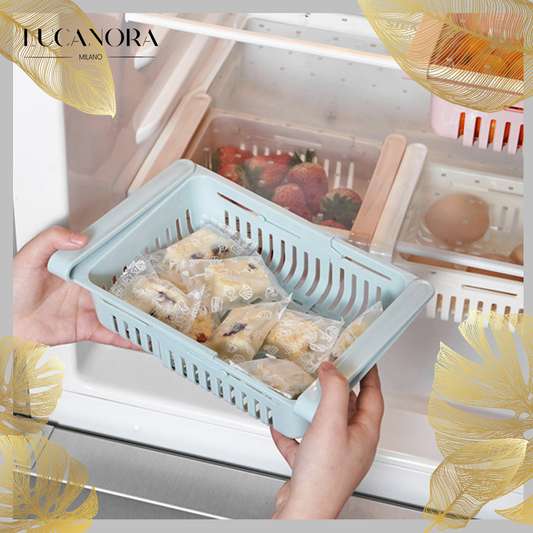 KitchenKings™️ Nastavitelný organizér do ledničky | Úspora místa a dobrá organizace