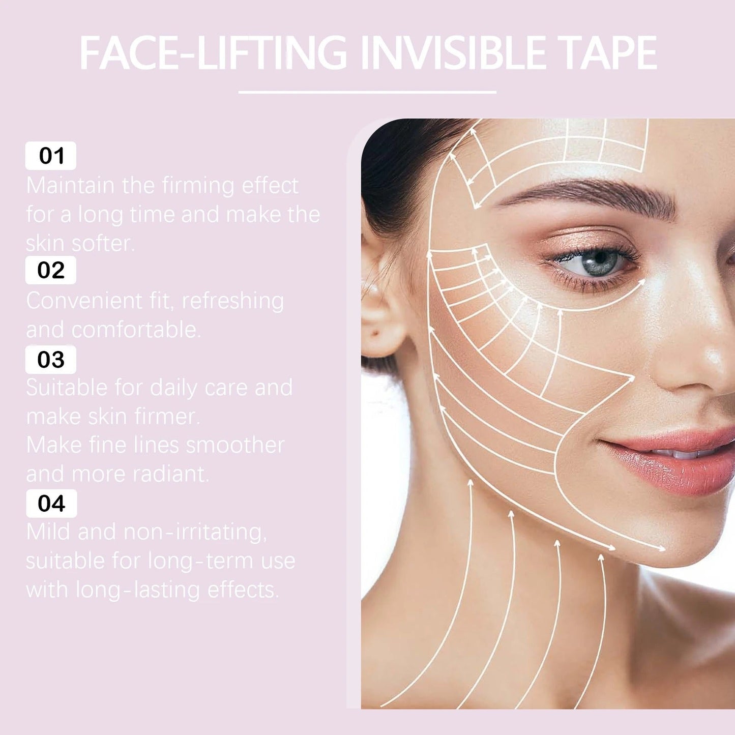 LiftVeil™ Neviditelná Páska na Lifting Obličeje
