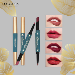 LipLock Duo™ Oboustranná voděodolná tužka na rty a rtěnka