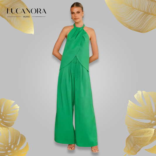 Luisa Bezio™ Elegantní sada kalhot a topu