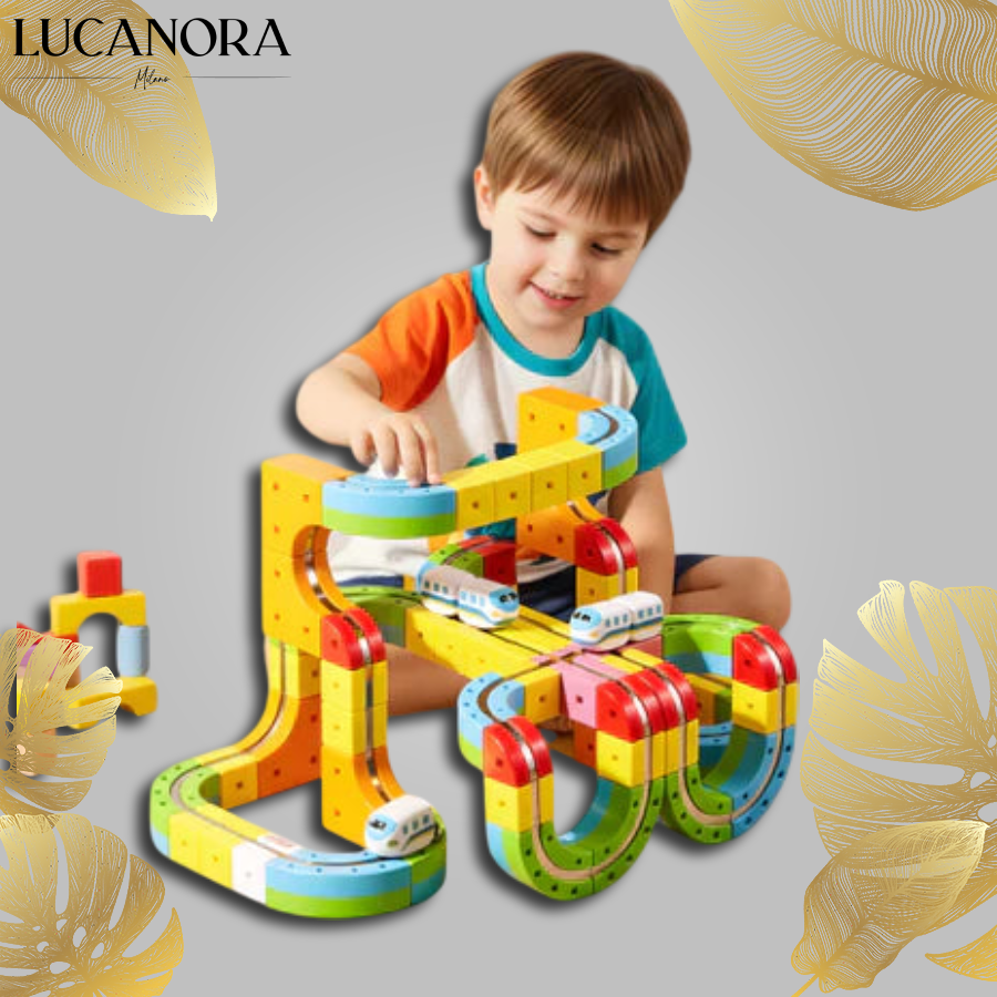 MagniRail™ Magnetická stavebnice s vlakovou dráhou