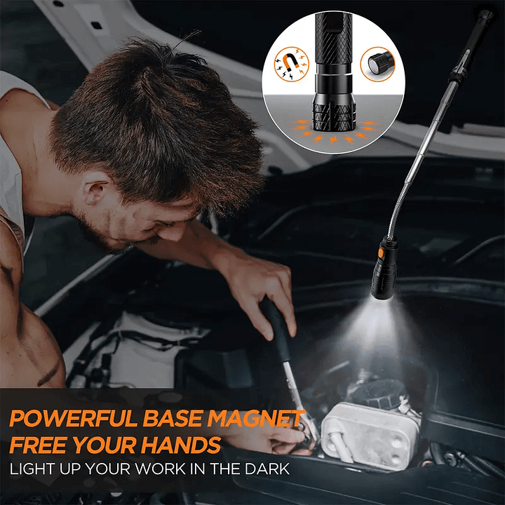 MagnoGrab™ Teleskopická baterka s magnetem