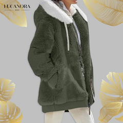 Marisol™ Ležérní fleecová bunda s kapucí