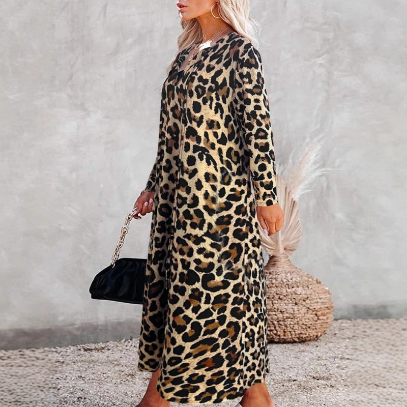 Marzia Baglio™ Módní šaty s leopardím vzorem