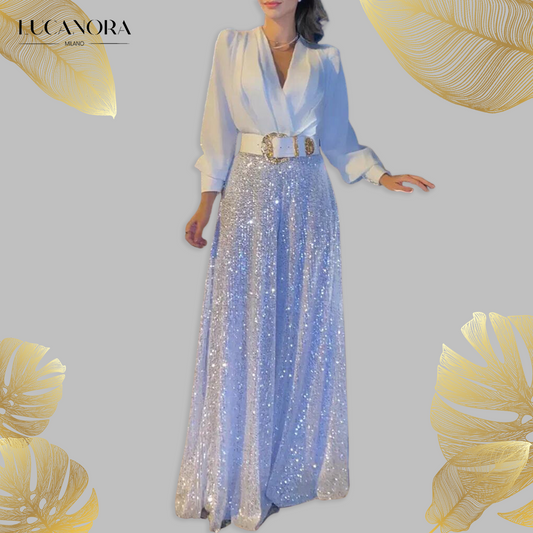 Melania Cocci™️ Elegantní dvoudílná souprava oblečení