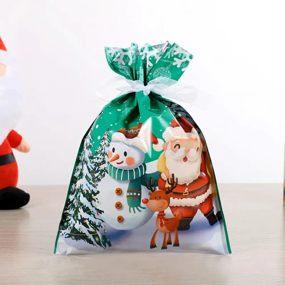 MerryWrap™ Vánoční sáčky na dárky se šňůrkou