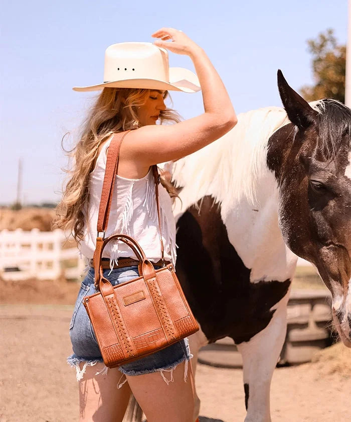 Miriam Cenci™ Crossbody kabelka s kravským vzorem