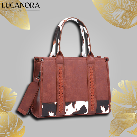 Miriam Cenci™ Crossbody kabelka s kravským vzorem