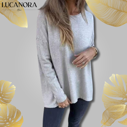 Miriam Fina™ Dámské jednobarevné tričko s dlouhým rukávem