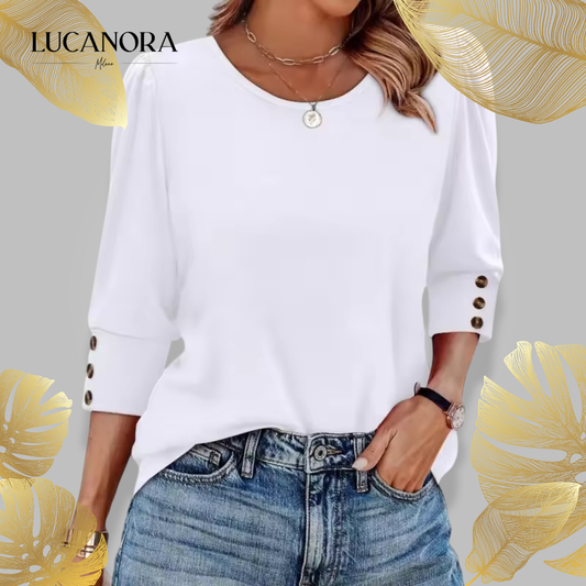 Neiva Maiocco™ Dámská elegantně neformální halenka s 3/4 rukávy