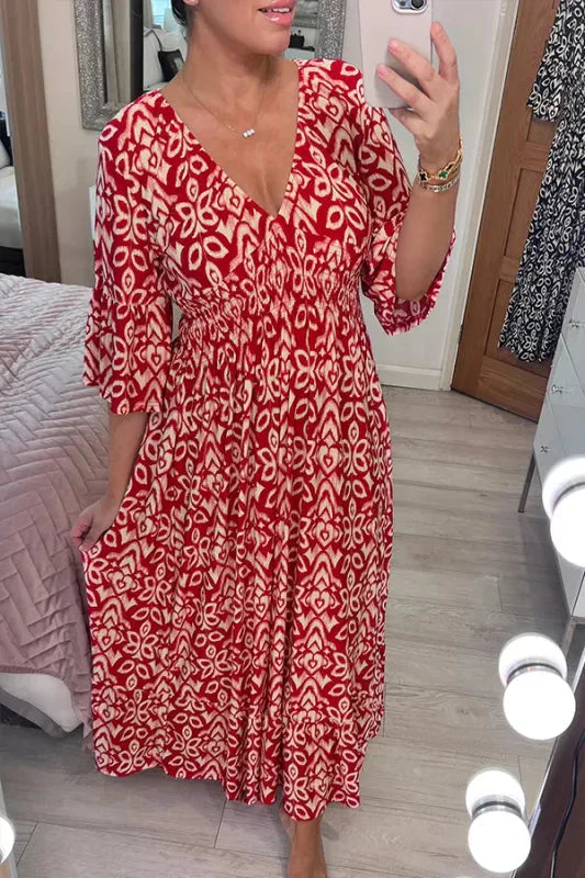 Nerina™ Boho květinové Šaty