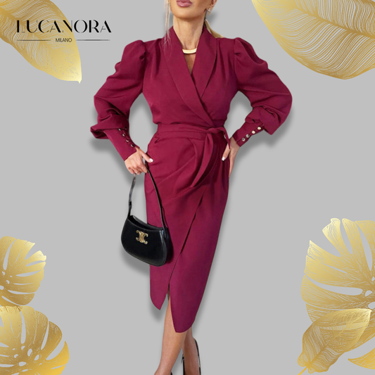 Nina Carlisi™️ Elegantní blejzrové šaty s výstřihem do V