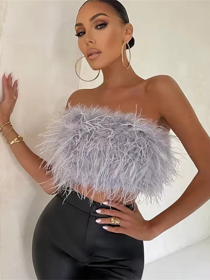 Olga Tella™ Módní nadýchaný top