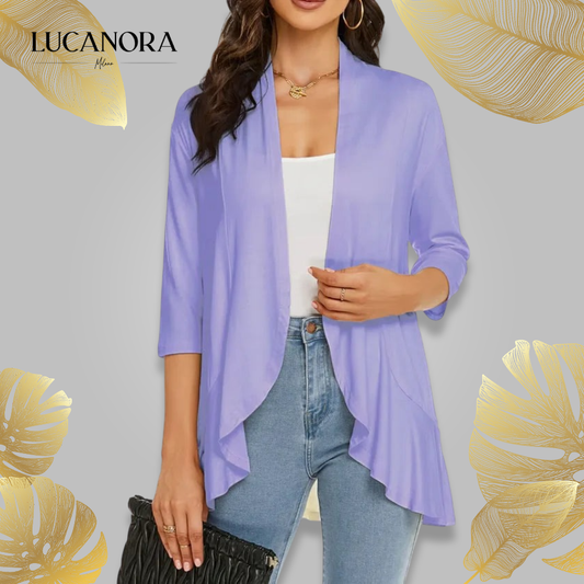 Olivia Paletta™ Pohodlný cardigan s volány