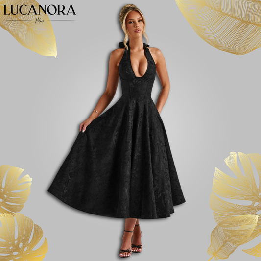 Olivia Teodoro™ Elegantní romantické midi šaty