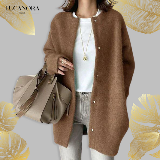 Ornella Cardigan™ Dlouhý svetr s knoflíky