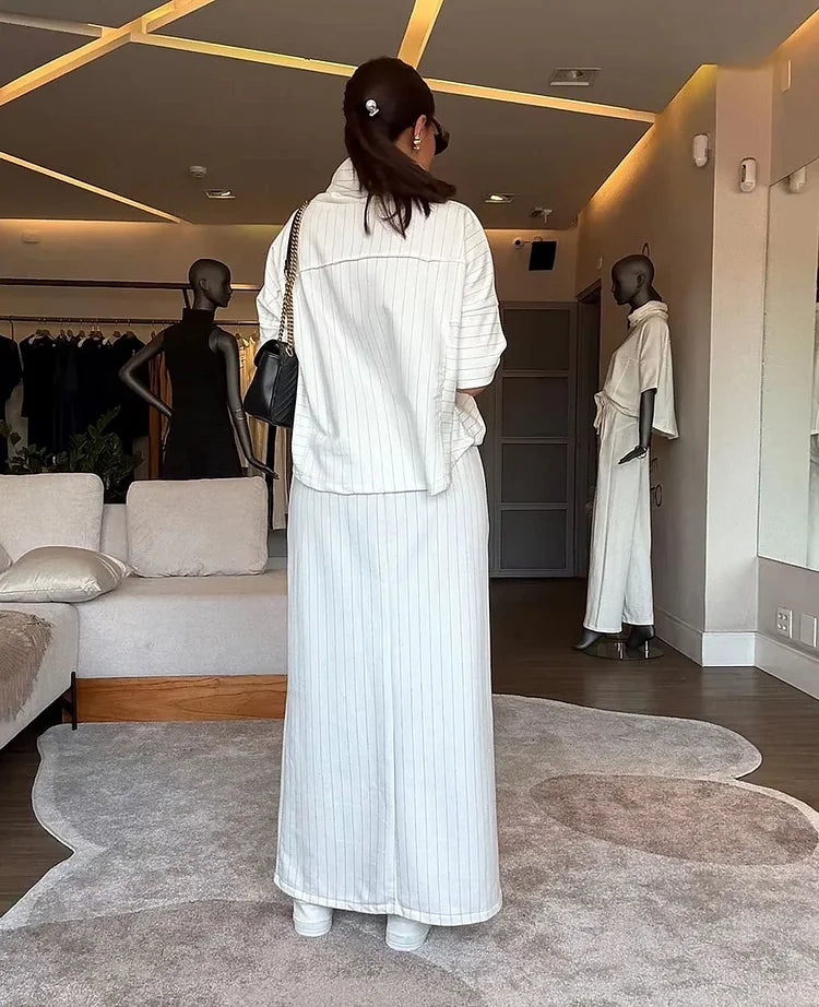 Ottilia Pellicane™  Pruhovaný set s rolákem